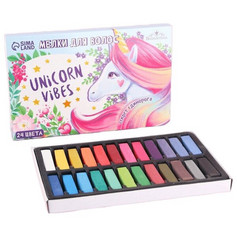 Мелки для волос Unicorn Vibes, 24 цвета