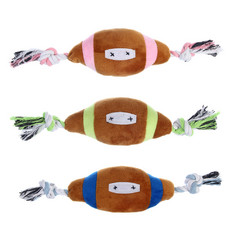 Игрушка для собак тм VETTA с пищалкой, мяч регби, п/э, 35*10см