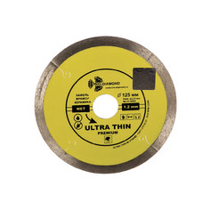 Диск алмазный Trio керамика тонк.125*1,2 желт.UTW502