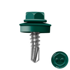 Саморезы кровельные 5,5х25 RAL 6005 (250)