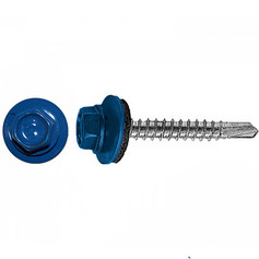 Саморезы кровельные 4,8х35 RAL 5005 (250)
