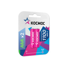 Батарейка Аккумулятор Космос R03 1100mAh Ni-MH, BL2